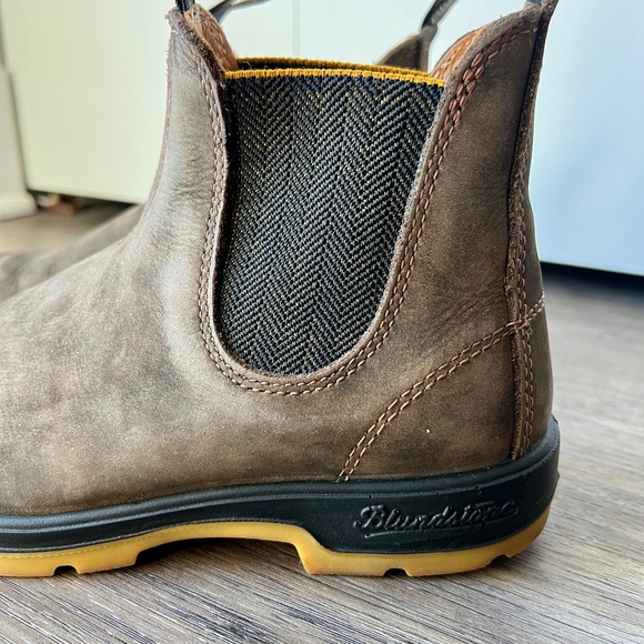 Blundstone 1944 Chelsea Boots Rustic Brown/Mustard AU Size 4/Women’s US 7 - Picture 3 of 12